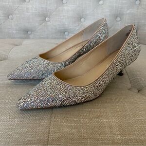 Betsey Johnson SCOUT RHINESTONE kitten heels